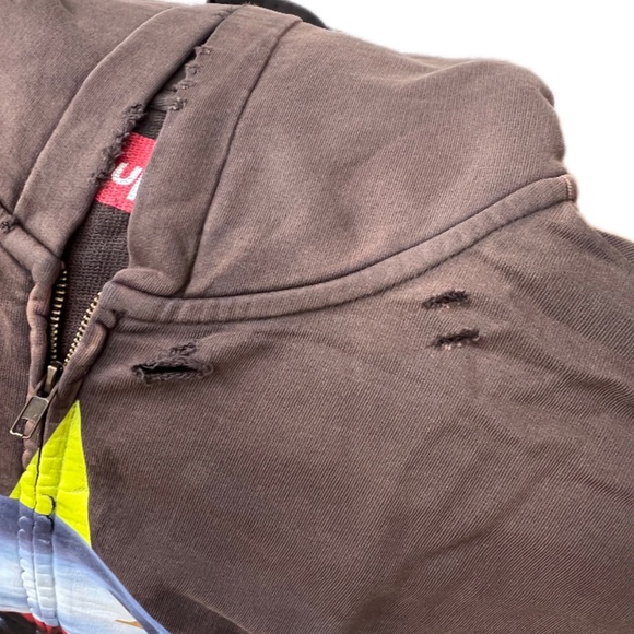 Supreme - LV Skull Hoodie Washed Distressed - Picture 3 of 8